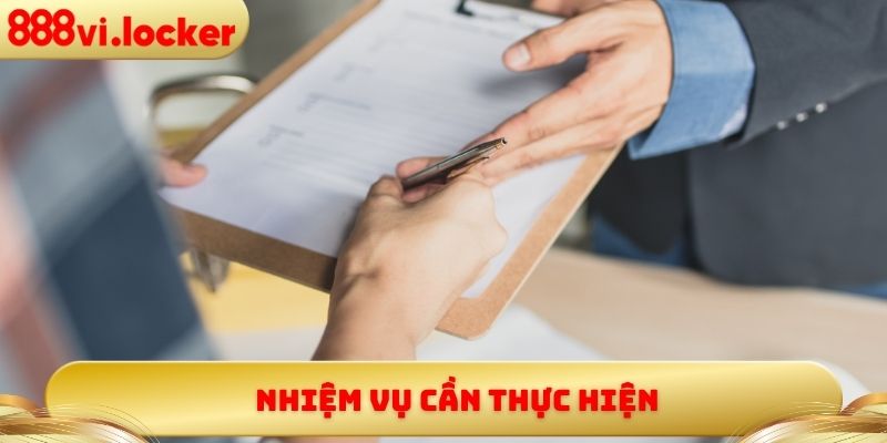 Nhiệm vụ cần thực hiện